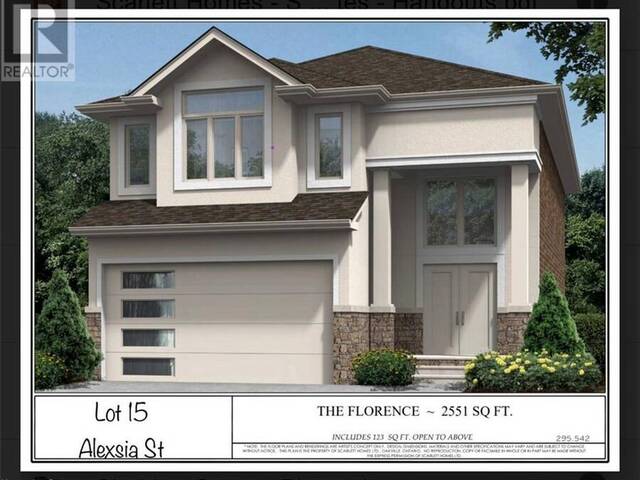 60 ALEXSIA Street Unit# LOT 15 Hamilton Ontario