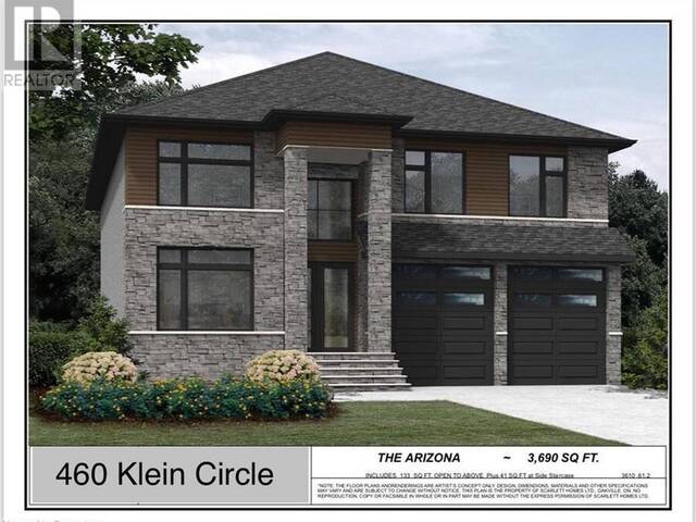 460 KLEIN Circle Unit# LOT 23 Ancaster Ontario