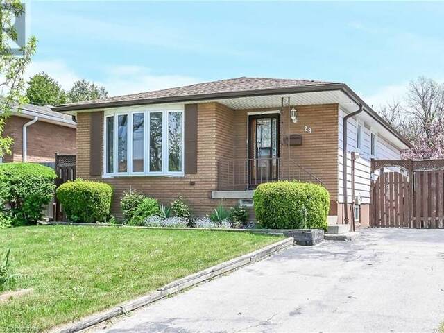 29 BIRCHCLIFFE Crescent Hamilton Ontario