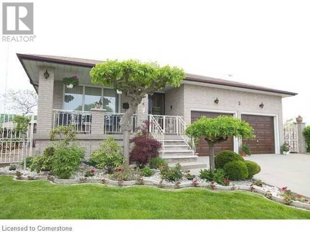 3 PAVAROTTI Court Hamilton Ontario