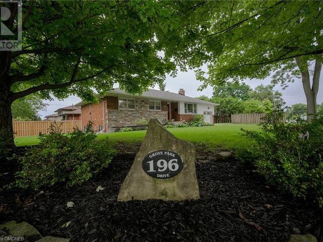 196 GROVE PARK Drive Burlington Ontario