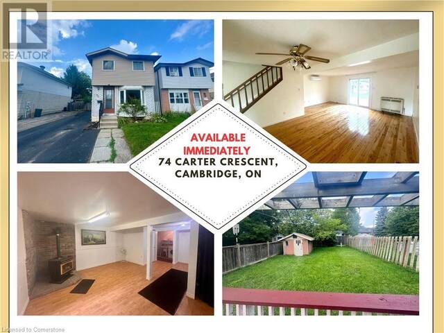 74 CARTER Crescent Cambridge Ontario