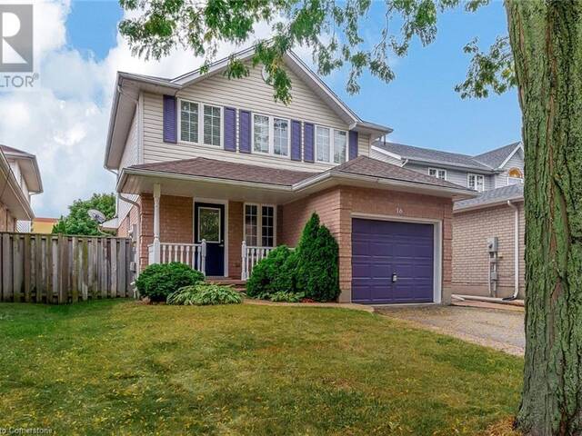 16 CRAWFORD Crescent Cambridge Ontario