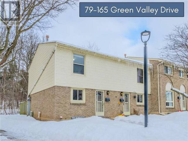 165 GREEN VALLEY Drive Unit# 79 Kitchener Ontario