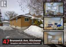 47 BRUNSWICK Avenue Kitchener