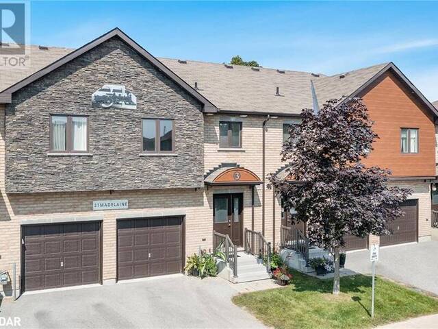 31 MADELAINE Drive Unit# 3 Barrie Ontario