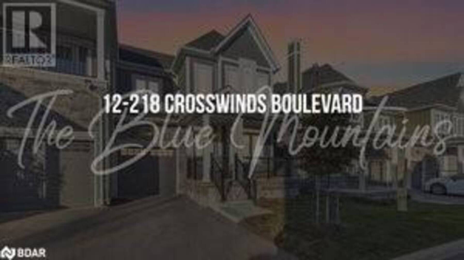 218 CROSSWINDS Boulevard Unit# 12 The Blue Mountains