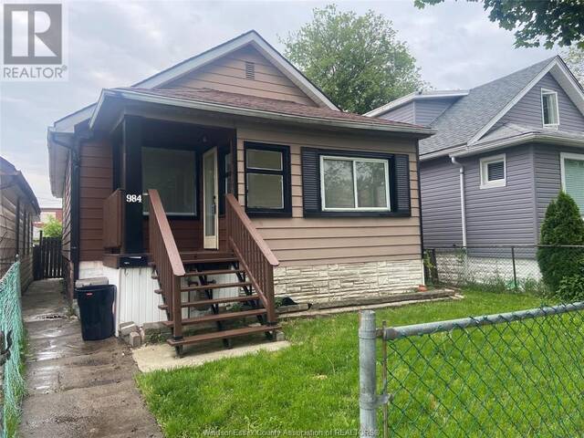 984 ELLROSE AVENUE Windsor Ontario