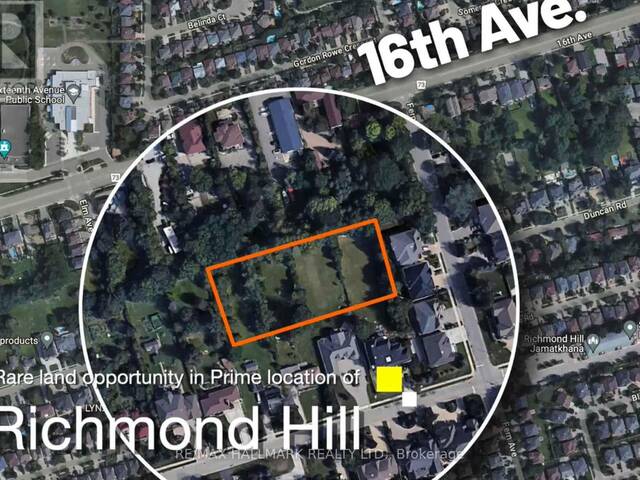 LOT 23 PART OF DUNCAN/16TH ROAD Richmond Hill Ontario