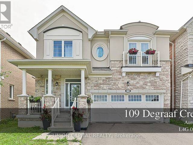 109 DEGRAAF CRESCENT Aurora Ontario