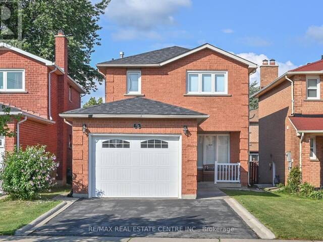 63 CANDY CRESCENT Brampton  Ontario