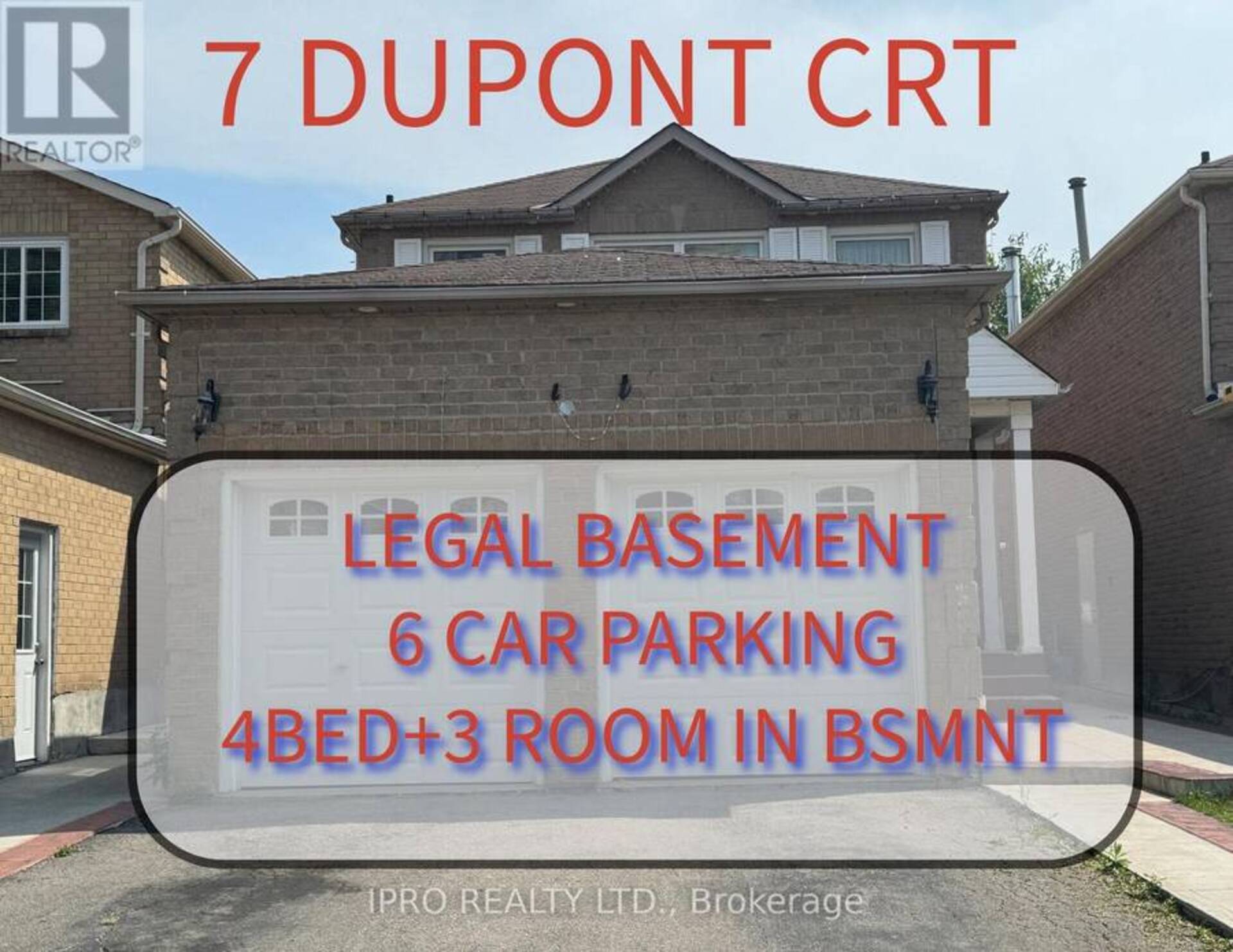 7 DUPONT COURT Brampton 