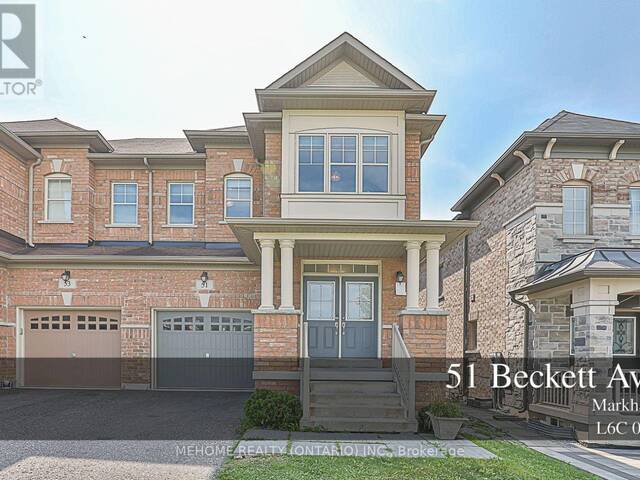 51 BECKETT AVENUE Markham  Ontario