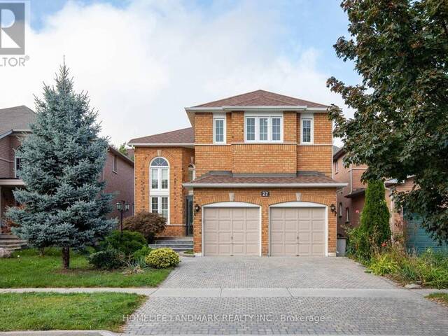 27 ALPINE CRESCENT Richmond Hill  Ontario