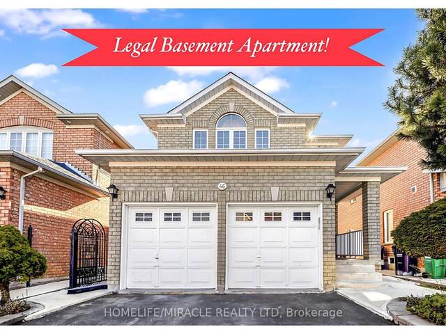 46 VELVET GRASS LANE Brampton  Ontario