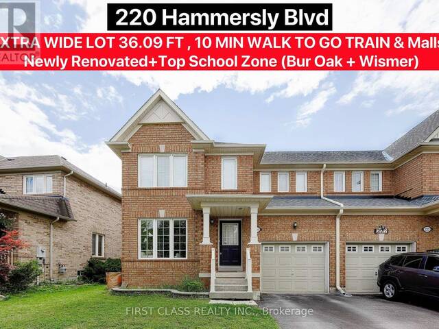 220 HAMMERSLY BOULEVARD Markham  Ontario