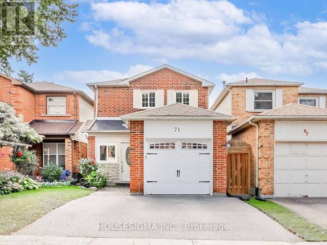 71 SWINTON CRESCENT Vaughan  Ontario