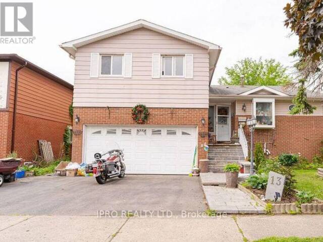 13 KIRKLAND ROAD Brampton  Ontario