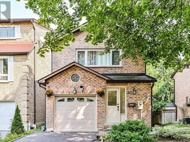 27 COTTONWOOD COURT Markham  Ontario