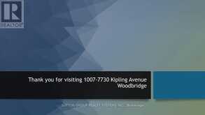 1007 - 7730 KIPLING AVENUE Vaughan 