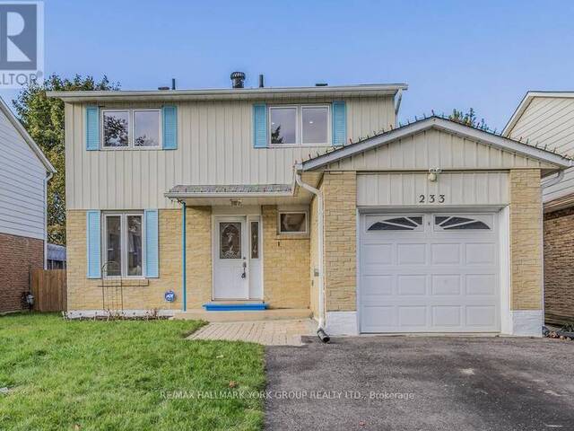 233 CURREY CRESCENT Newmarket  Ontario