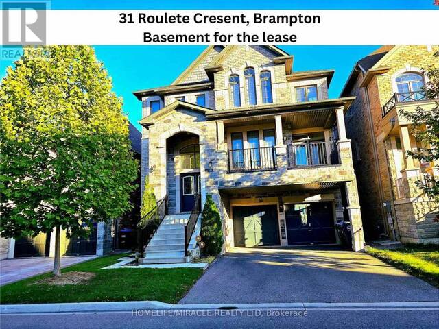 BSMT - 31 ROULETTE CRESCENT Brampton  Ontario