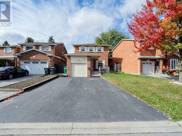 72 CRENSHAW COURT Brampton Ontario