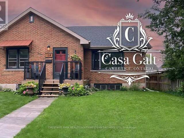 139 ELLIOTT STREET Cambridge Ontario