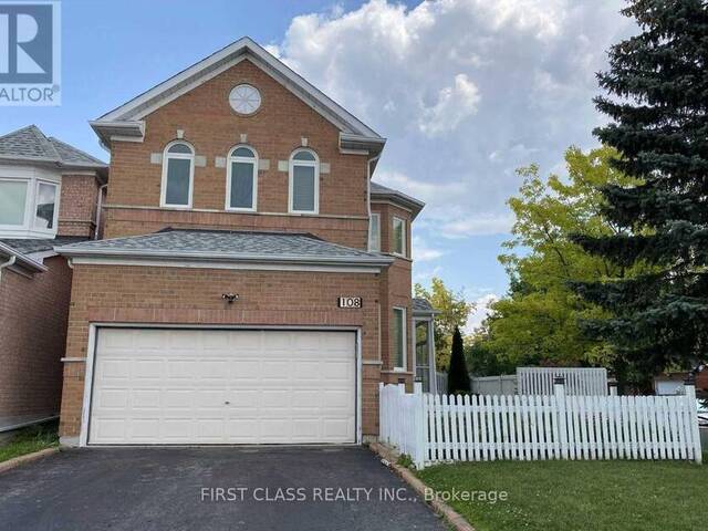 108 SNOWDON CIRCLE Markham Ontario