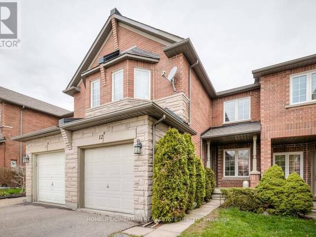 12 CEDARCREST CRESCENT Richmond Hill Ontario