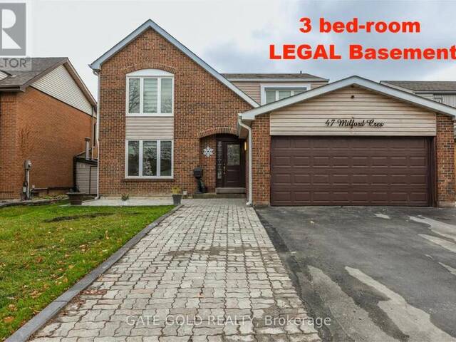 47 MILFORD CRESCENT S Brampton Ontario