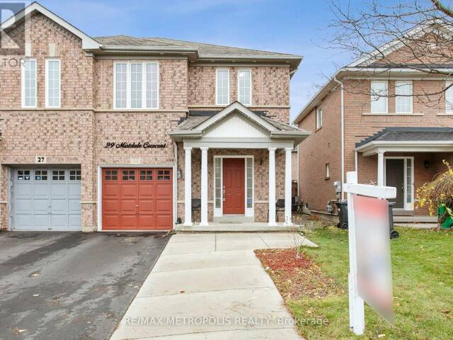 29 MISTDALE CRESCENT Brampton Ontario