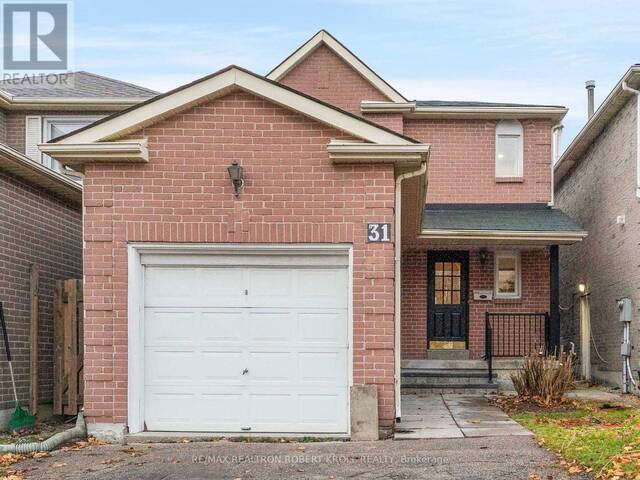 31 YORK HILL BOULEVARD Vaughan Ontario