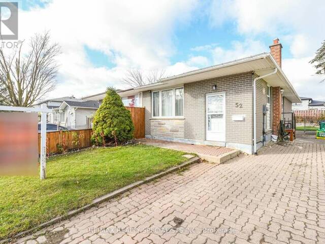 52 CRAWFORD DRIVE Brampton Ontario