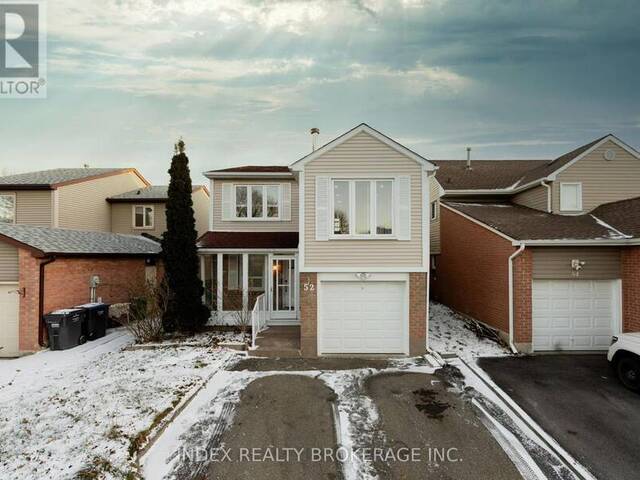 52 JAMESON CRESCENT Brampton Ontario