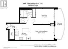 1407 - 1 MICHAEL POWER PLACE Toronto