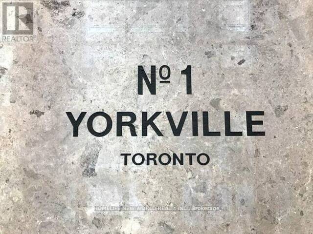 2904 - 1 YORKVILLE AVENUE Toronto Ontario