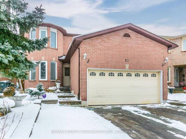 31 CASTLEHILL ROAD Brampton Ontario