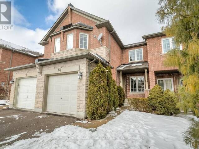 12 CEDARCREST CRESCENT Richmond Hill Ontario