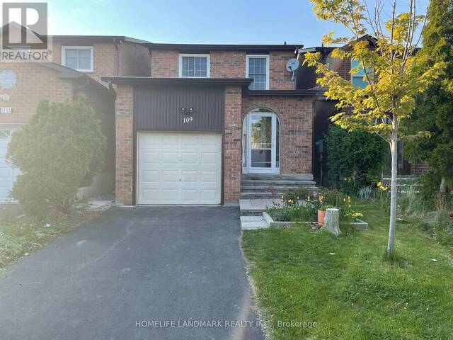 109 TANGMERE CRESCENT Markham Ontario