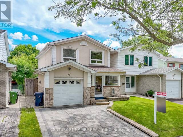 78 ASHRIDGE DRIVE Toronto Ontario