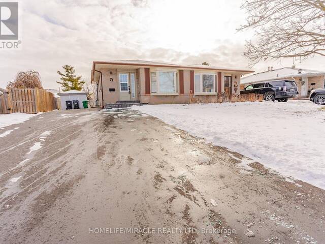 71 GULLIVER CRESCENT Brampton Ontario