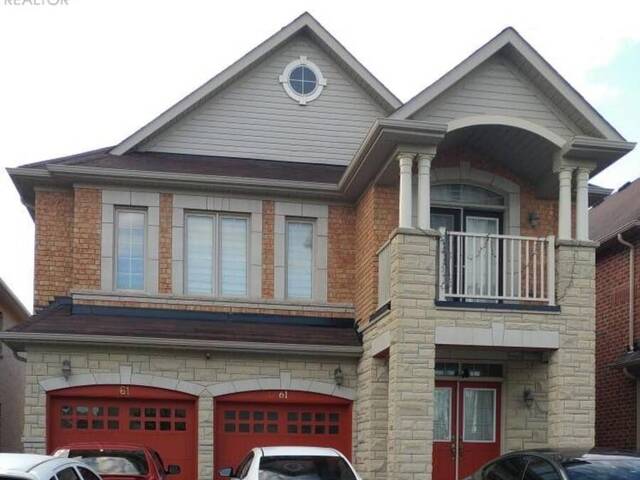 61 VANDERPOOL CRESCENT Brampton Ontario