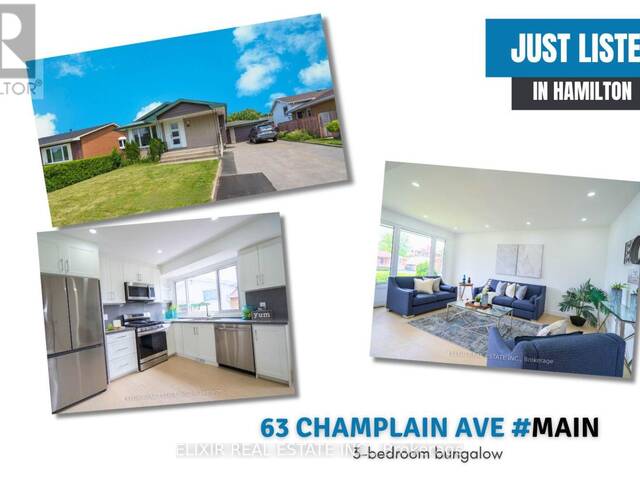 MAIN - 63 CHAMPLAIN AVENUE Hamilton Ontario