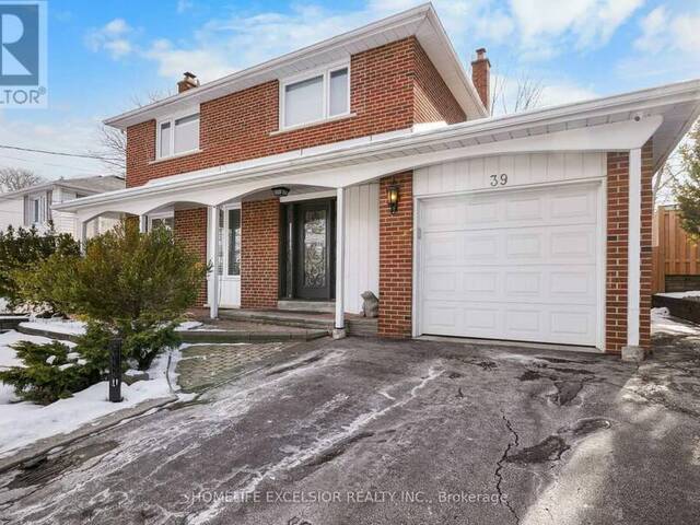 39 DAVEAN DRIVE Toronto Ontario