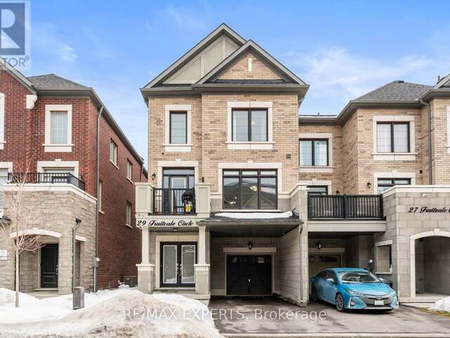 29 FRUITVALE CIRCLE Brampton Ontario