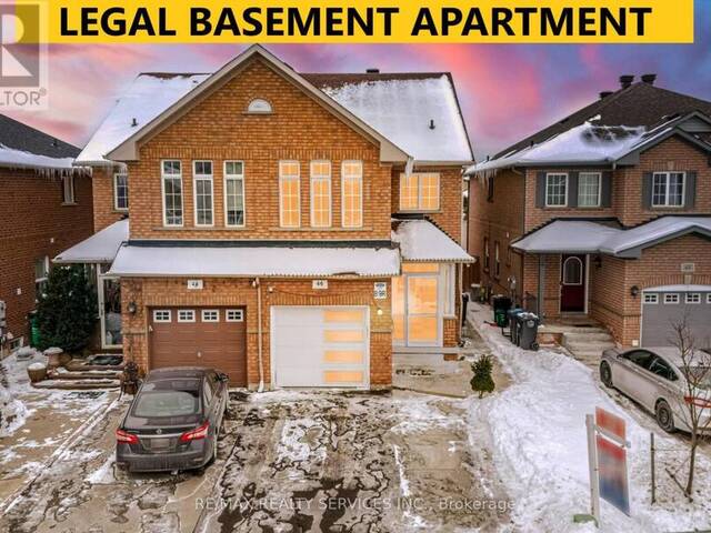 46 HOLLOWGROVE BOULEVARD Brampton Ontario