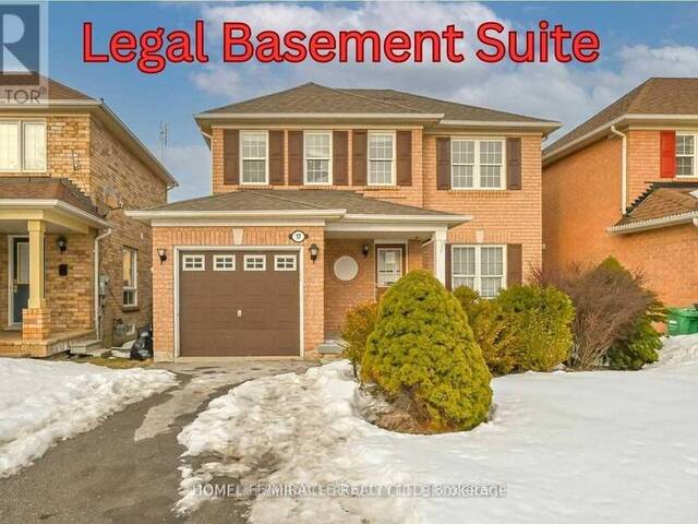 17 FIDELITY AVENUE Brampton Ontario