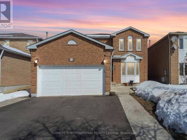 12 DUGGAN DRIVE Brampton Ontario