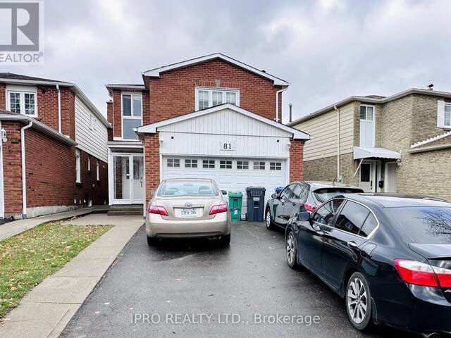 MAIN & 2ND FLR - 81 MORTON WAY Brampton Ontario